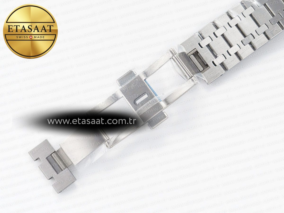 Audemars Piguet Royal Oak 39mm 15202 SS ZF 1:1 Best Edition Blue Textured Dial on SS Bracelet A2121 V2 - Görsel 25