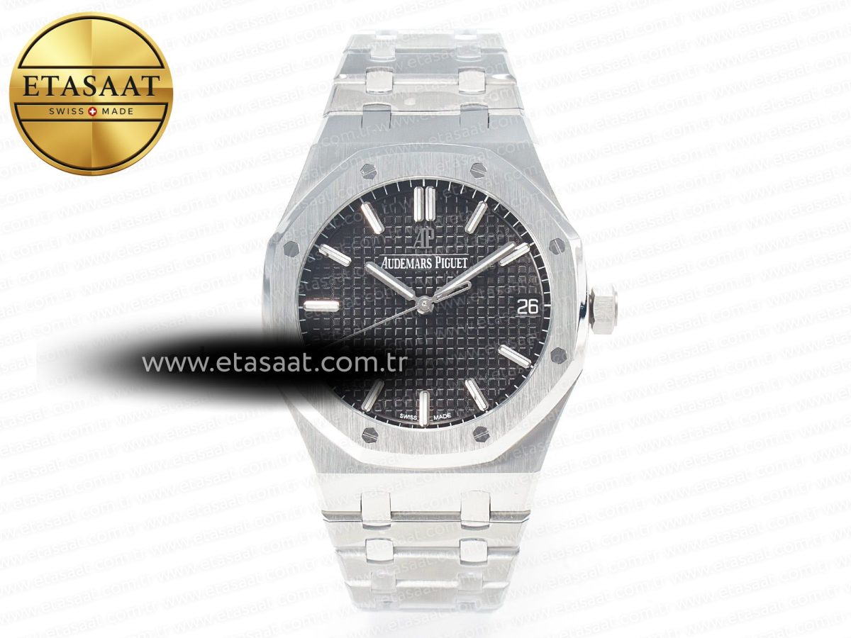 Audemars Piguet Royal Oak 39mm 15202 SS ZF 1:1 Best Edition Blue Textured Dial on SS Bracelet A2121 V2 - Görsel 3