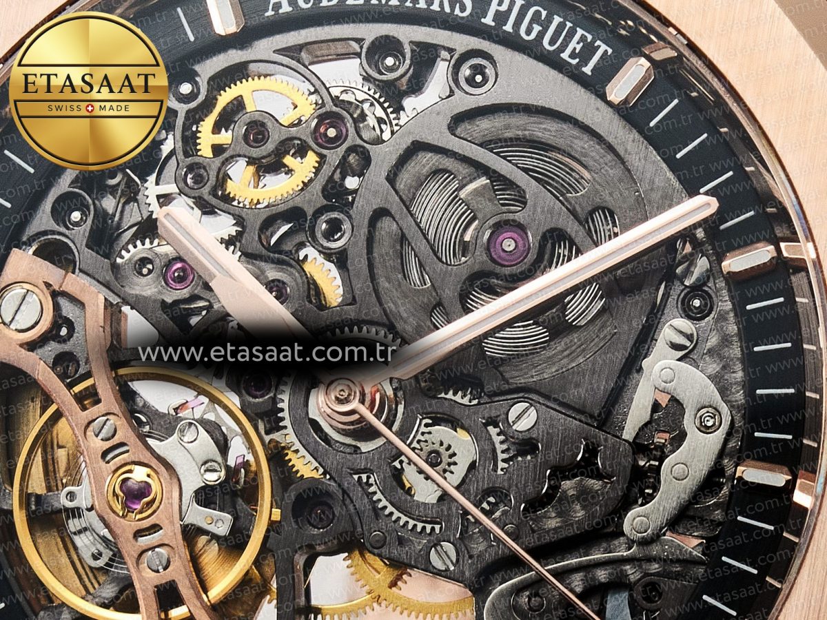 Audemars Piguet Royal Oak 41mm Openworked 15407 RG THBF 1:1 Best Edition on RG Bracelet SA3132 V2 - Görsel 10