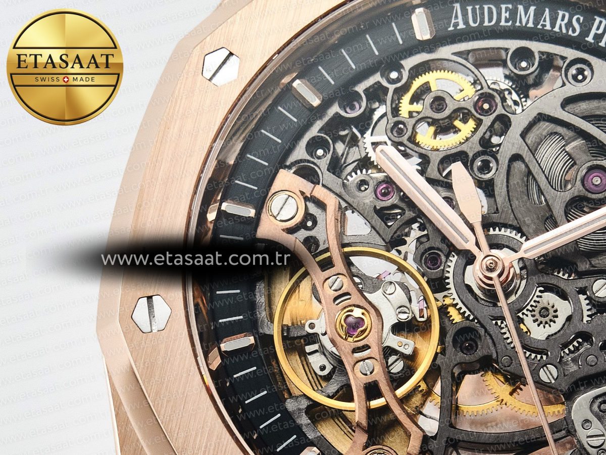 Audemars Piguet Royal Oak 41mm Openworked 15407 RG THBF 1:1 Best Edition on RG Bracelet SA3132 V2 - Görsel 11