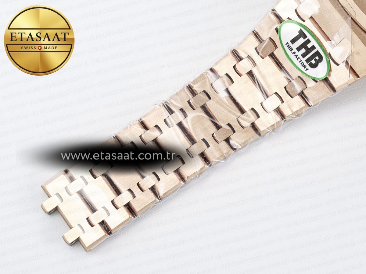Audemars Piguet Royal Oak 41mm Openworked 15407 RG THBF 1:1 Best Edition on RG Bracelet SA3132 V2 - Görsel 20