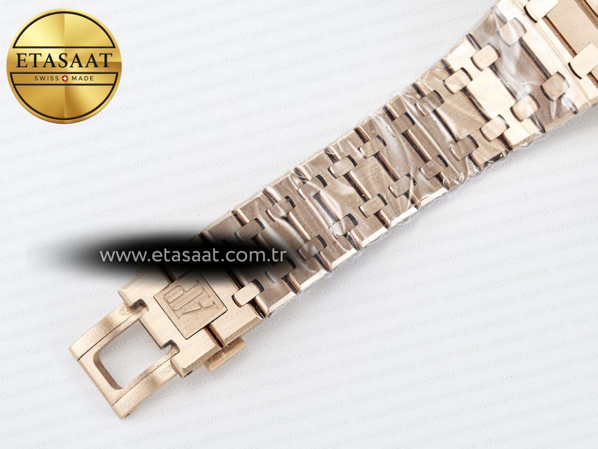 Audemars Piguet Royal Oak 41mm Openworked 15407 RG THBF 1:1 Best Edition on RG Bracelet SA3132 V2 - Görsel 21