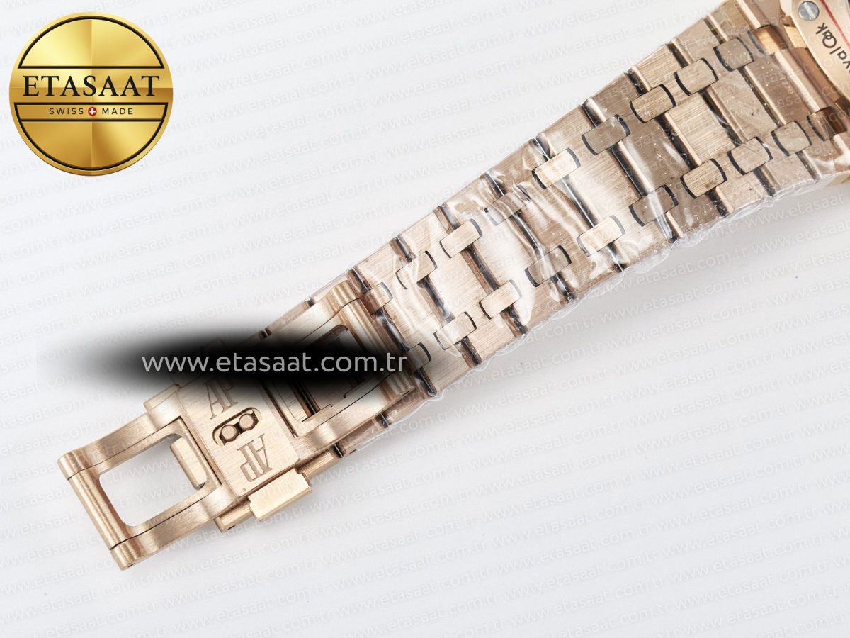 Audemars Piguet Royal Oak 41mm Openworked 15407 RG THBF 1:1 Best Edition on RG Bracelet SA3132 V2 - Görsel 22
