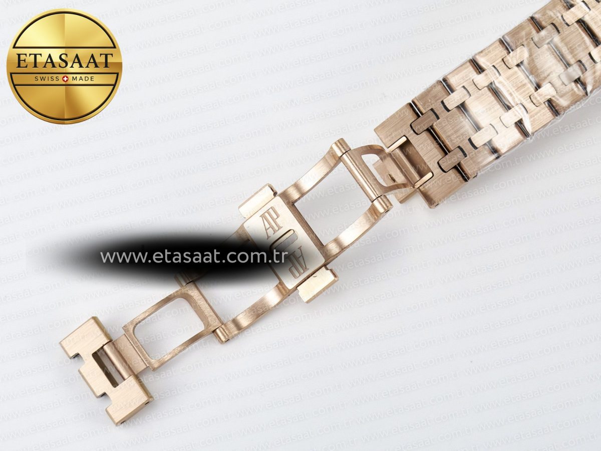 Audemars Piguet Royal Oak 41mm Openworked 15407 RG THBF 1:1 Best Edition on RG Bracelet SA3132 V2 - Görsel 23