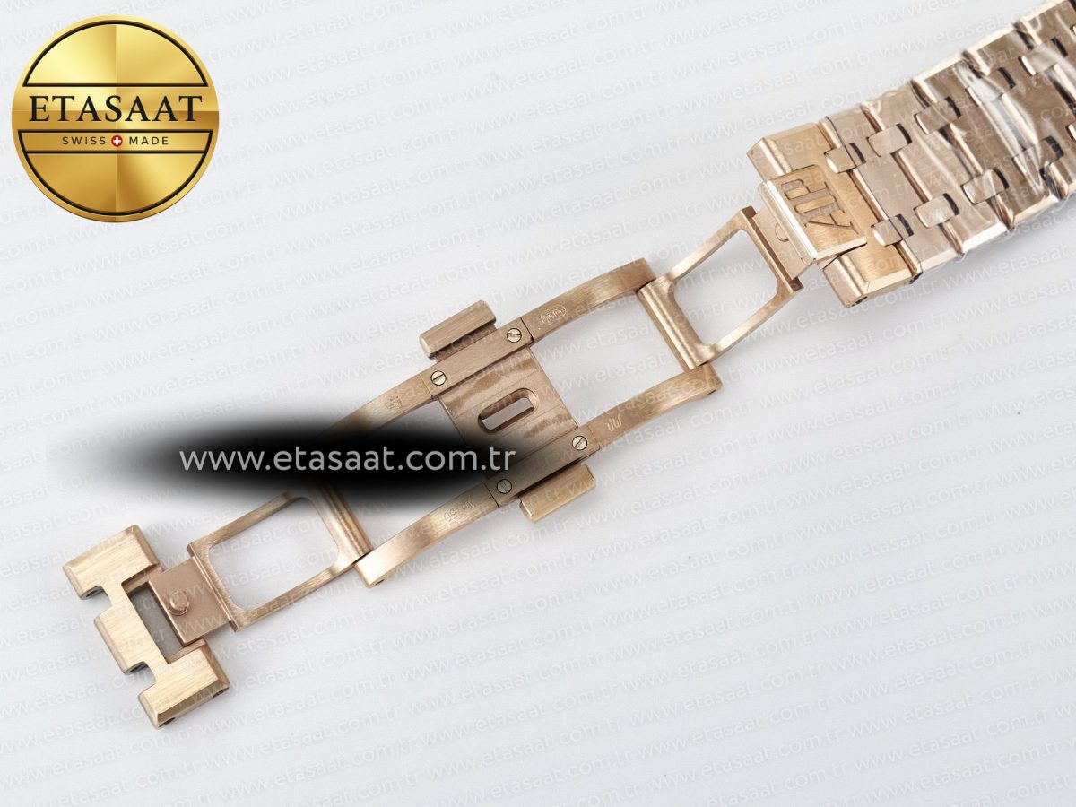 Audemars Piguet Royal Oak 41mm Openworked 15407 RG THBF 1:1 Best Edition on RG Bracelet SA3132 V2 - Görsel 24