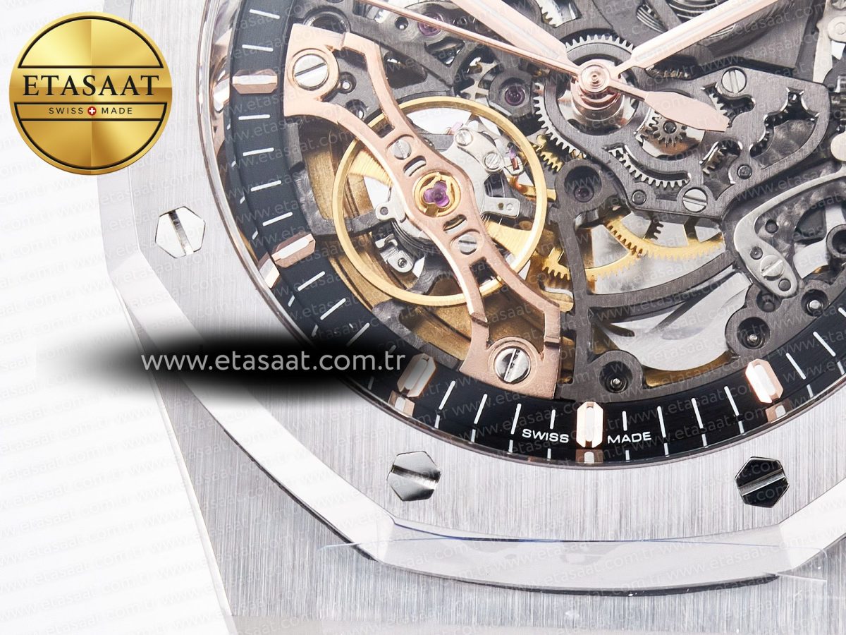 Audemars Piguet Royal Oak 41mm Openworked 15407 SS THBF 1:1 Best Edition on SS Bracelet SA3132 V2 - Görsel 11