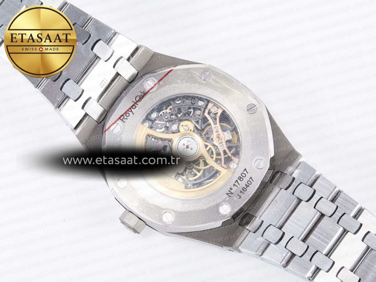 Audemars Piguet Royal Oak 41mm Openworked 15407 SS THBF 1:1 Best Edition on SS Bracelet SA3132 V2 - Görsel 15