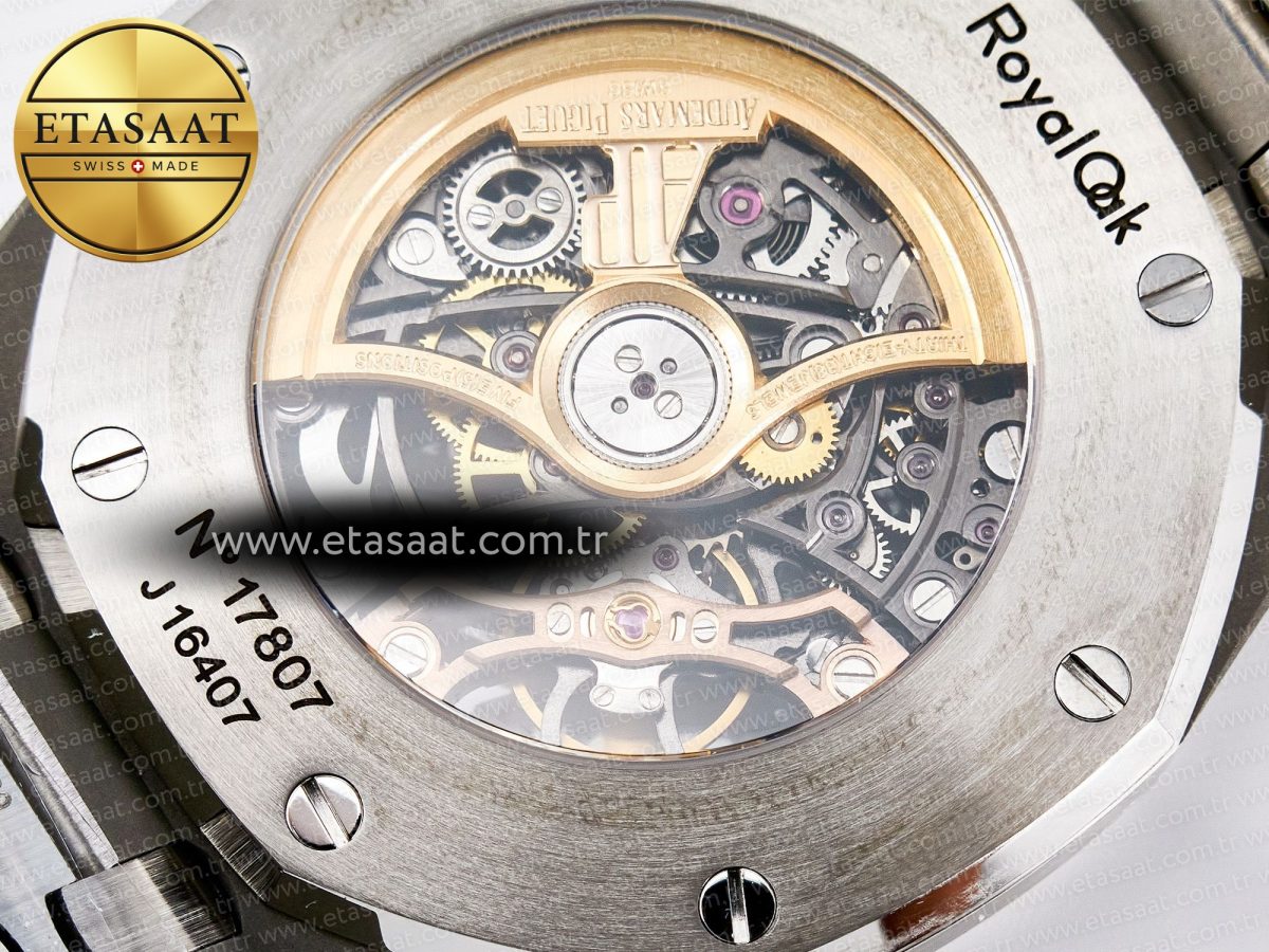 Audemars Piguet Royal Oak 41mm Openworked 15407 SS THBF 1:1 Best Edition on SS Bracelet SA3132 V2 - Görsel 19