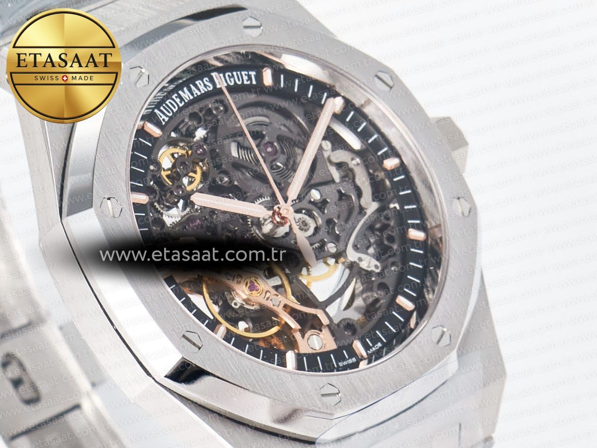 Audemars Piguet Royal Oak 41mm Openworked 15407 SS THBF 1:1 Best Edition on SS Bracelet SA3132 V2 - Görsel 5