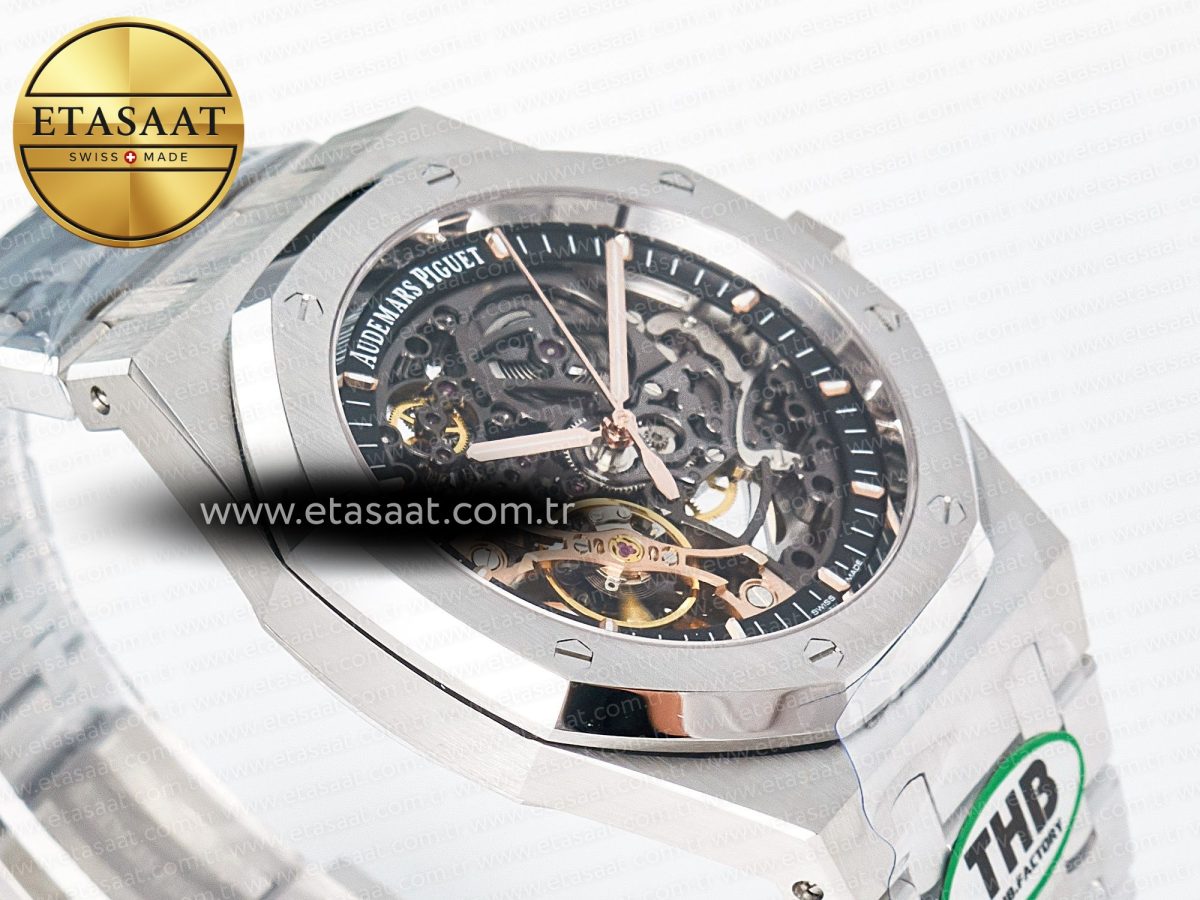 Audemars Piguet Royal Oak 41mm Openworked 15407 SS THBF 1:1 Best Edition on SS Bracelet SA3132 V2 - Görsel 7