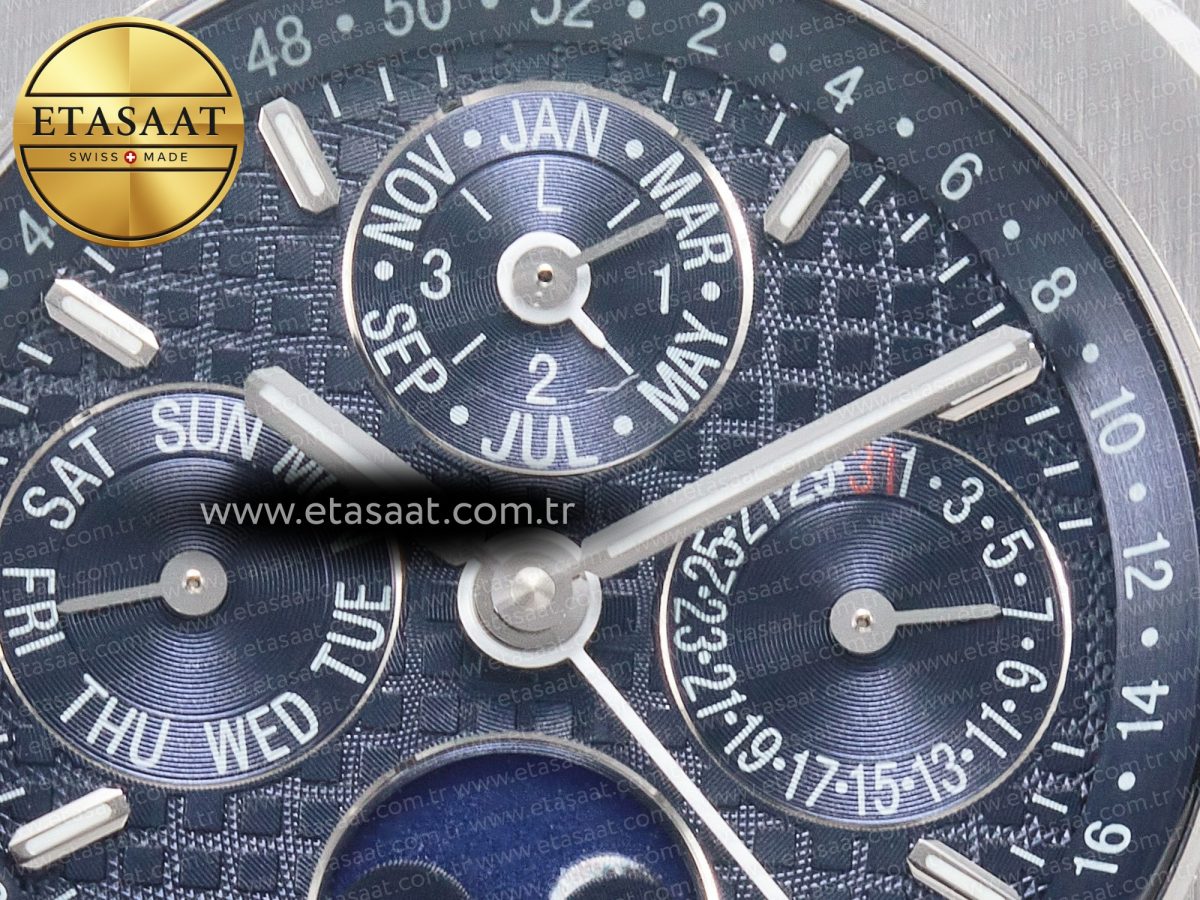 Audemars Piguet Royal Oak 41mm Perpetual Calendar 26574 SS APSF 1:1 Best Edition Blue Dial on SS Bracelet A5134 (CHS) - Görsel 11