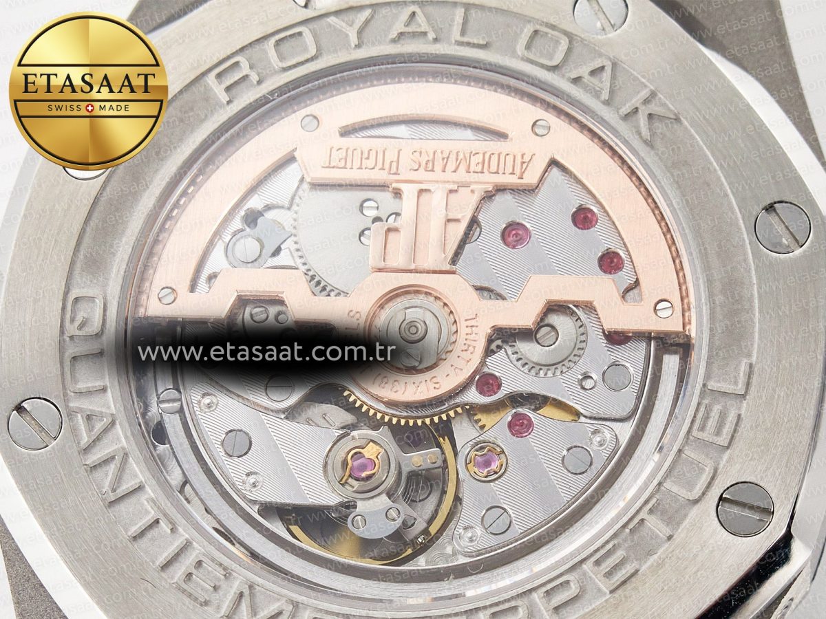 Audemars Piguet Royal Oak 41mm Perpetual Calendar 26574 SS APSF 1:1 Best Edition Blue Dial on SS Bracelet A5134 (CHS) - Görsel 22