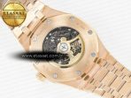 Audemars Piguet Royal Oak 41mm Skeleton 15407 RG ZF 1:1 Best Edition Skeleton Dial on RG Bracelet A3132 - Görsel 16