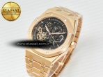 Audemars Piguet Royal Oak 41mm Skeleton 15407 RG ZF 1:1 Best Edition Skeleton Dial on RG Bracelet A3132 - Görsel 2
