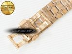 Audemars Piguet Royal Oak 41mm Skeleton 15407 RG ZF 1:1 Best Edition Skeleton Dial on RG Bracelet A3132 - Görsel 22