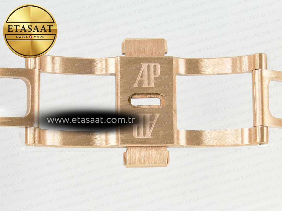 Audemars Piguet Royal Oak 41mm Skeleton 15407 RG ZF 1:1 Best Edition Skeleton Dial on RG Bracelet A3132 - Görsel 26