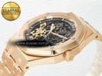 Audemars Piguet Royal Oak 41mm Skeleton 15407 RG ZF 1:1 Best Edition Skeleton Dial on RG Bracelet A3132 - Görsel 6