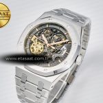 Audemars Piguet Royal Oak 41mm Skeleton 15407 SS ZF 1:1 Best Edition Skeleton Dial on SS Bracelet A3132