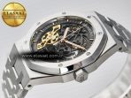 Audemars Piguet Royal Oak 41mm Skeleton 15407 SS ZF 1:1 Best Edition Skeleton Dial on SS Bracelet A3132 - Görsel 6