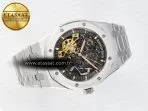 Audemars Piguet Royal Oak 41mm Skeleton 15407 SS ZF 1:1 Best Edition Skeleton Dial on SS Bracelet A3132 - Görsel 8