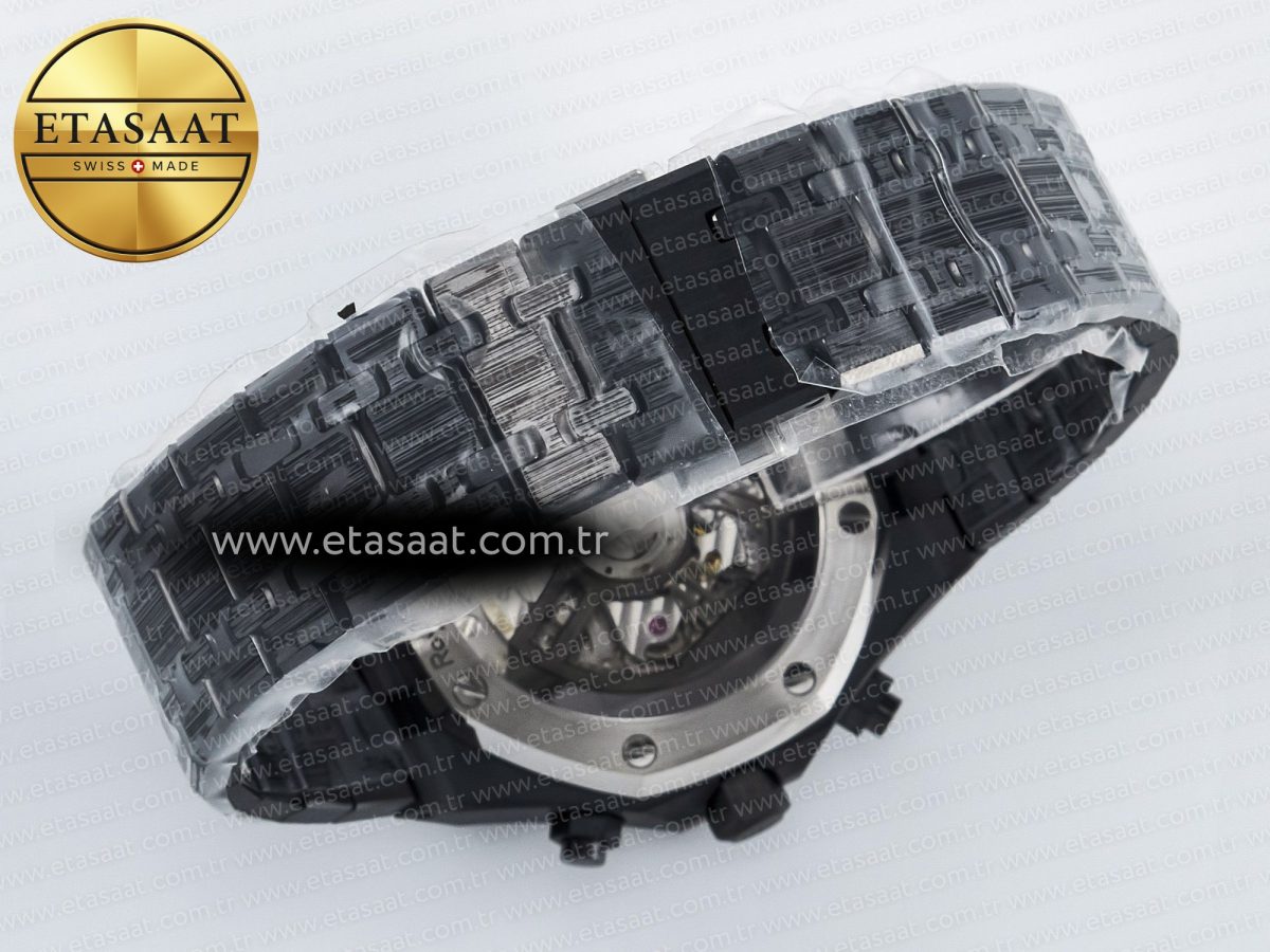 Audemars Piguet Royal Oak Chrono 26240 Black Ceramic APSF 1:1 Best Edition on Ceramic Bracelet SA4401 Super Clone - Görsel 17