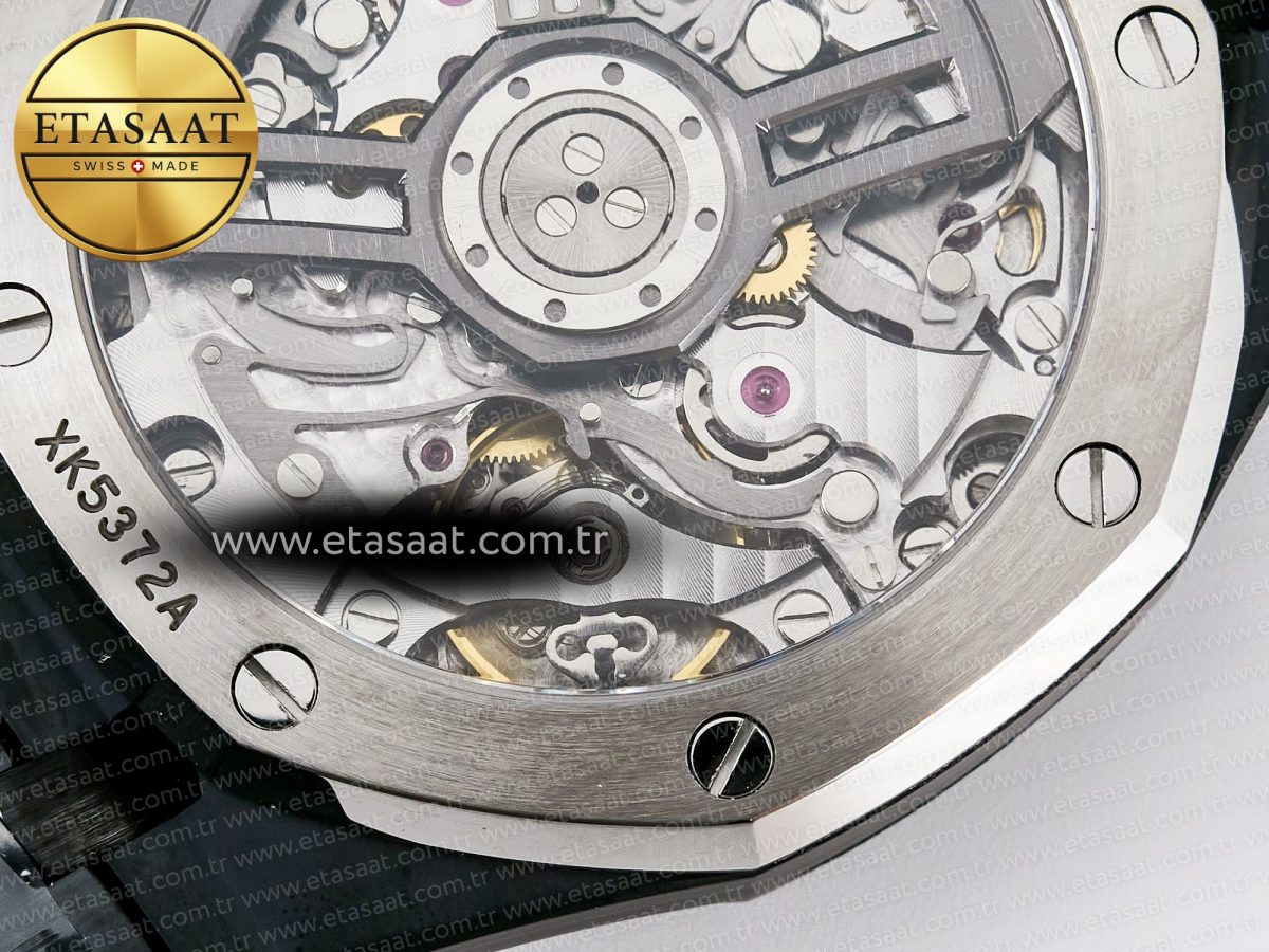 Audemars Piguet Royal Oak Chrono 26240 Black Ceramic APSF 1:1 Best Edition on Ceramic Bracelet SA4401 Super Clone - Görsel 22