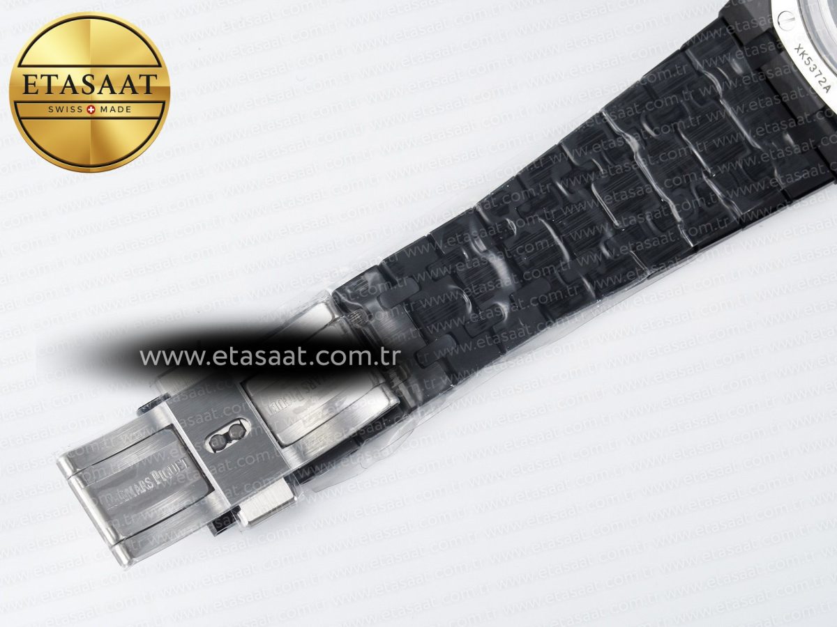 Audemars Piguet Royal Oak Chrono 26240 Black Ceramic APSF 1:1 Best Edition on Ceramic Bracelet SA4401 Super Clone - Görsel 26