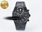 Audemars Piguet Royal Oak Chrono 26240 Black Ceramic APSF 1:1 Best Edition on Ceramic Bracelet SA4401 Super Clone - Görsel 3