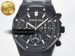 Audemars Piguet Royal Oak Chrono 26240 Black Ceramic APSF 1:1 Best Edition on Ceramic Bracelet SA4401 Super Clone - Görsel 4