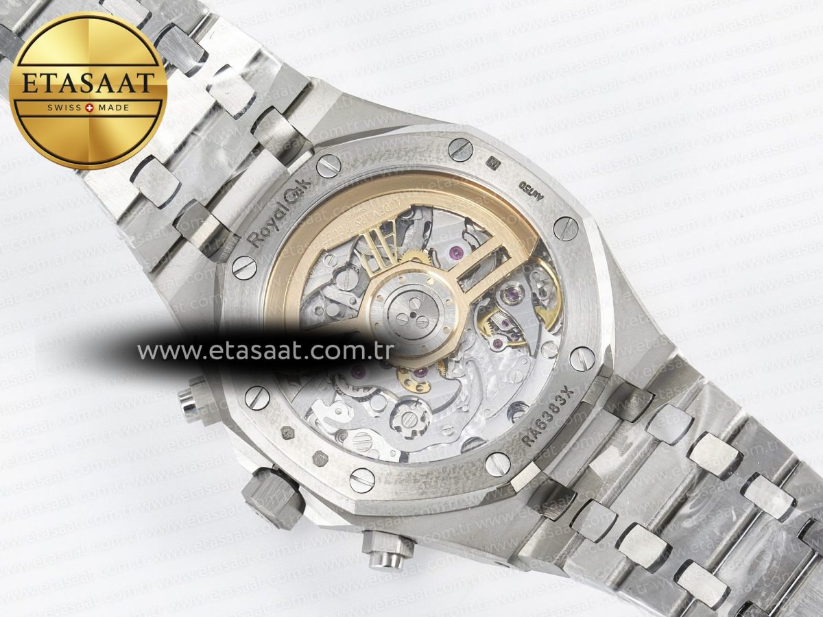 Audemars Piguet Royal Oak Chrono 26240 Frosted SS APSF 1:1 Best Edition Gray Dial on Bracelet SA4401 Super Clone - Görsel 18
