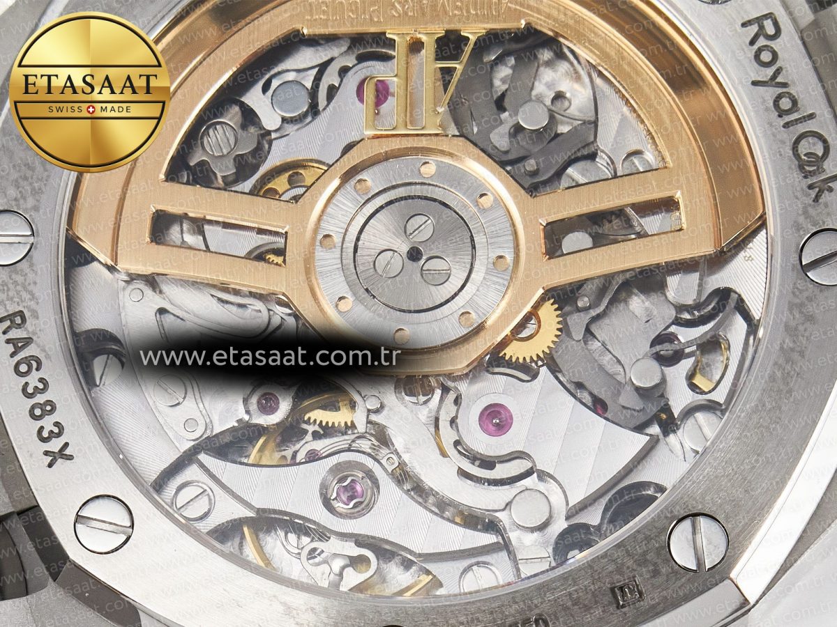 Audemars Piguet Royal Oak Chrono 26240 Frosted SS APSF 1:1 Best Edition Gray Dial on Bracelet SA4401 Super Clone - Görsel 22