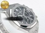 Audemars Piguet Royal Oak Chrono 26240 Frosted SS APSF 1:1 Best Edition Gray Dial on Bracelet SA4401 Super Clone - Görsel 7