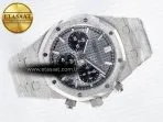 Audemars Piguet Royal Oak Chrono 26240 Frosted SS APSF 1:1 Best Edition Gray Dial on Bracelet SA4401 Super Clone - Görsel 8