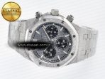 Audemars Piguet Royal Oak Chrono 26240 Frosted SS APSF 1:1 Best Edition Gray Dial on Bracelet SA4401 Super Clone - Görsel 9
