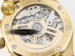 Audemars Piguet Royal Oak Chrono 26240 Frosted YG APSF 1:1 Best Edition YG Dial on Bracelet SA4401 Super Clone - Görsel 19