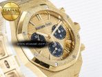 Audemars Piguet Royal Oak Chrono 26240 Frosted YG APSF 1:1 Best Edition YG Dial on Bracelet SA4401 Super Clone - Görsel 5