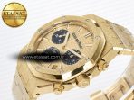 Audemars Piguet Royal Oak Chrono 26240 Frosted YG APSF 1:1 Best Edition YG Dial on Bracelet SA4401 Super Clone - Görsel 6