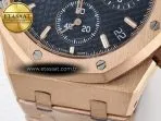 Audemars Piguet Royal Oak Chrono 26240 RG APSF 1:1 Best Edition Blue Dial on RG Bracelet SA4401 Super Clone - Görsel 13