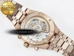 Audemars Piguet Royal Oak Chrono 26240 RG APSF 1:1 Best Edition Blue Dial on RG Bracelet SA4401 Super Clone - Görsel 18