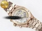 Audemars Piguet Royal Oak Chrono 26240 RG APSF 1:1 Best Edition Blue Dial on RG Bracelet SA4401 Super Clone - Görsel 18