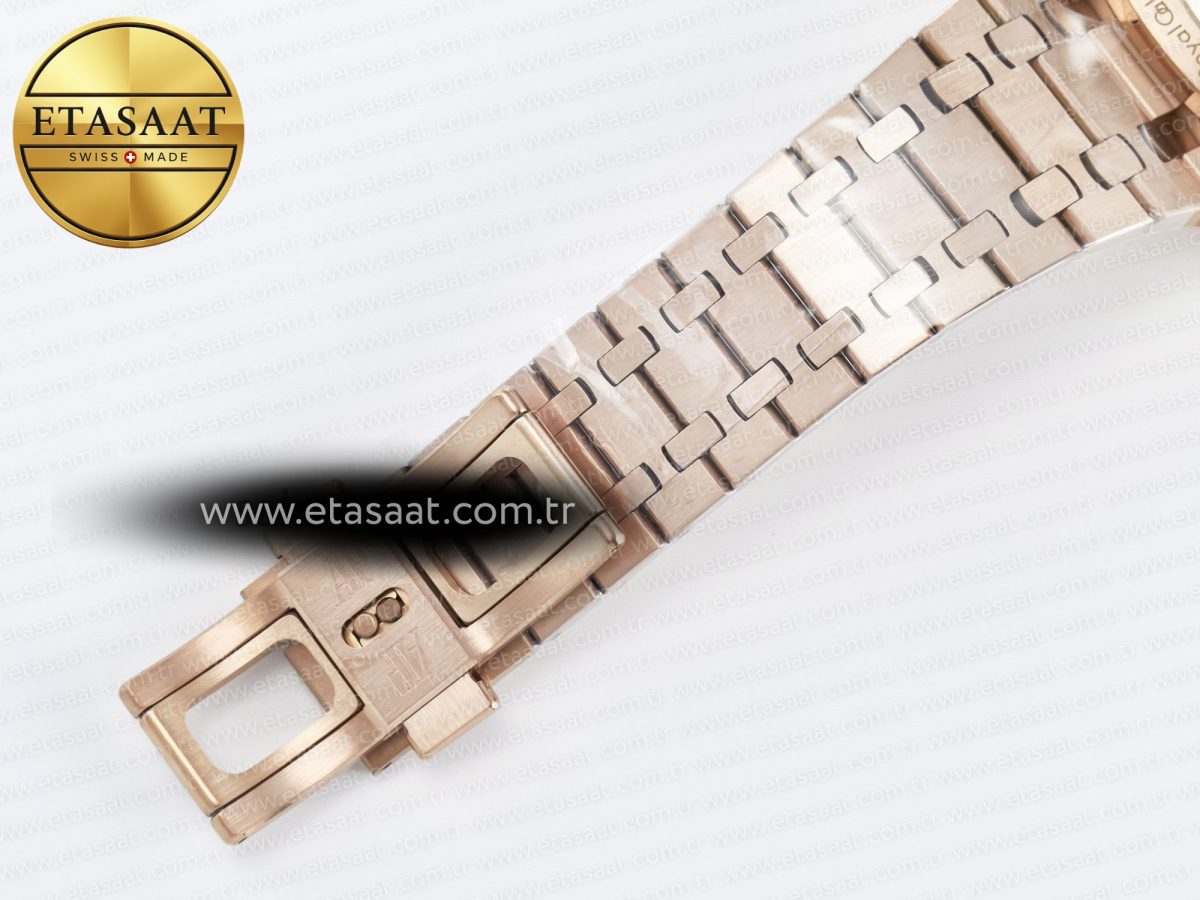 Audemars Piguet Royal Oak Chrono 26240 RG APSF 1:1 Best Edition Blue Dial on RG Bracelet SA4401 Super Clone - Görsel 24
