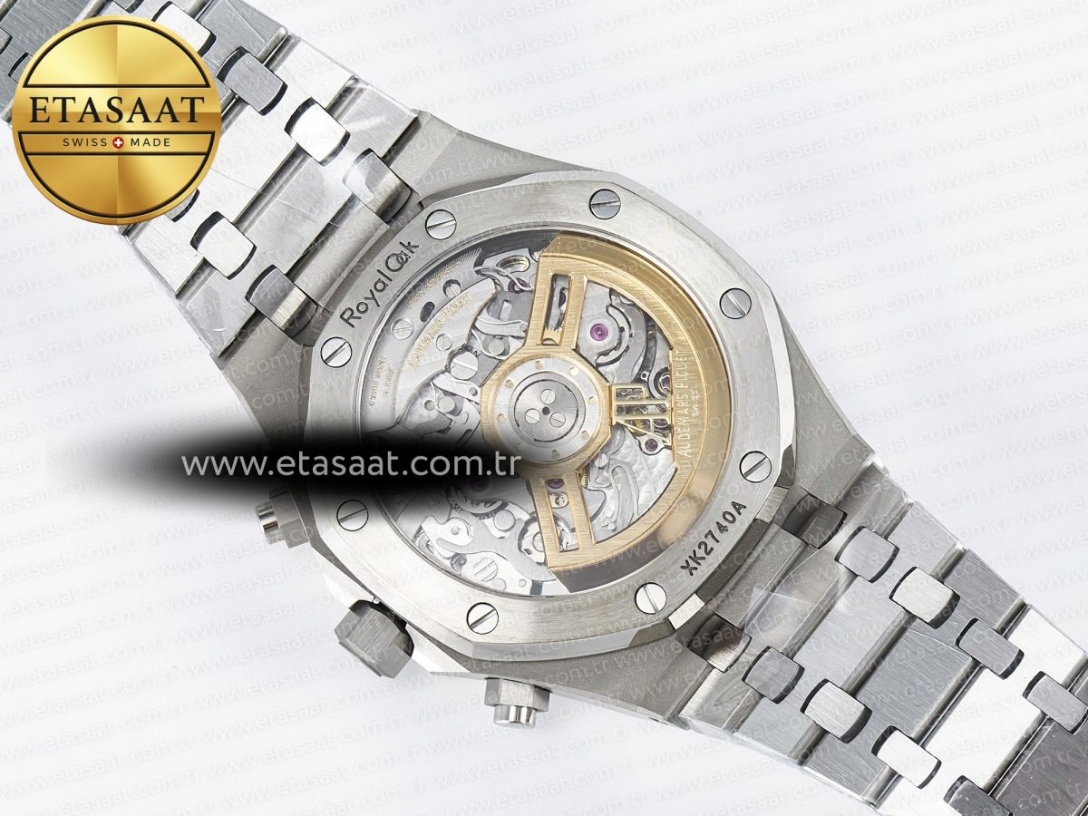Audemars Piguet Royal Oak Chrono 26240 SS APSF 1:1 Best Edition Black Dial on SS Bracelet SA4401 Super Clone - Görsel 18