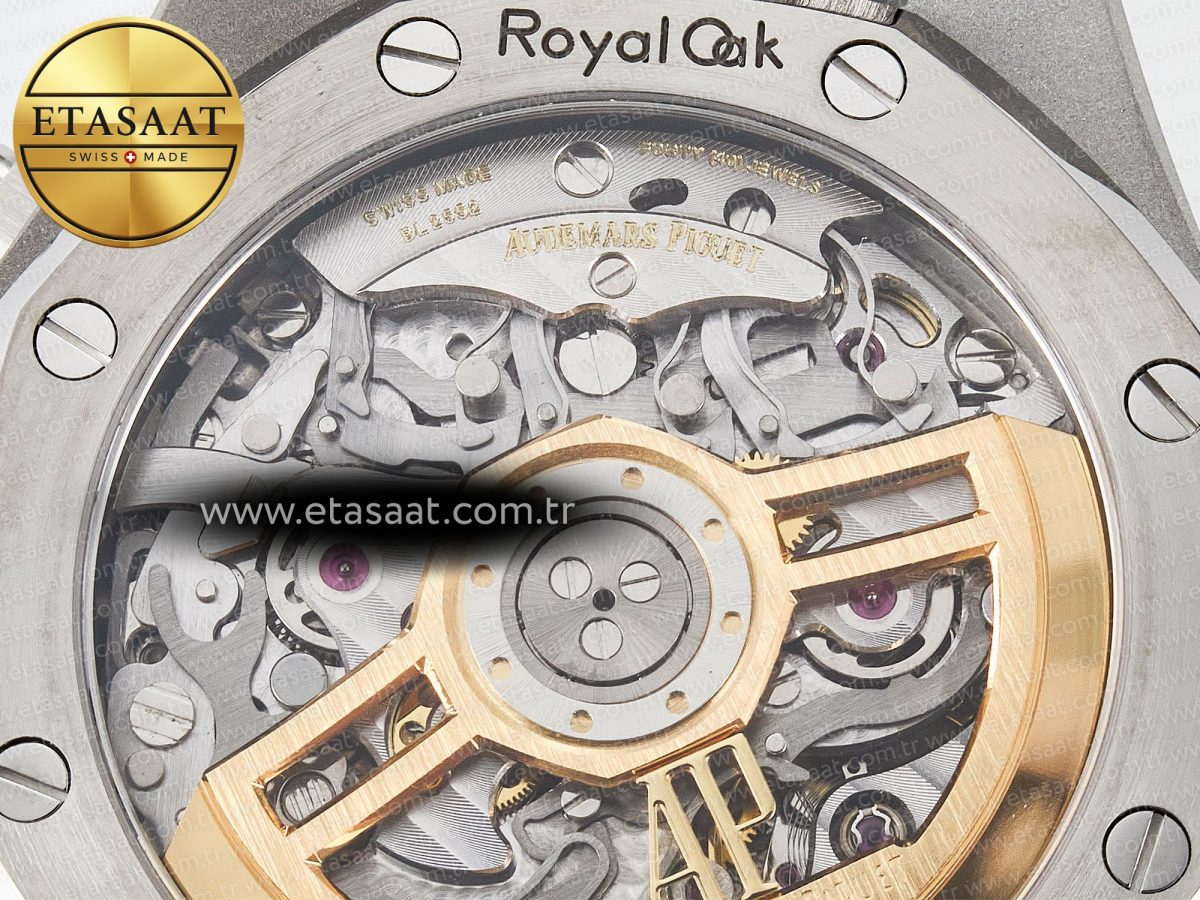 Audemars Piguet Royal Oak Chrono 26240 SS APSF 1:1 Best Edition Black Dial on SS Bracelet SA4401 Super Clone - Görsel 20