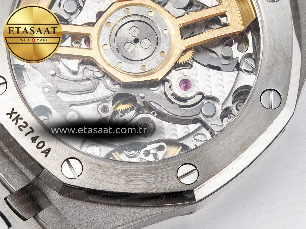 Audemars Piguet Royal Oak Chrono 26240 SS APSF 1:1 Best Edition Black Dial on SS Bracelet SA4401 Super Clone - Görsel 22