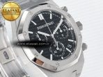 Audemars Piguet Royal Oak Chrono 26240 SS APSF 1:1 Best Edition Black Dial on SS Bracelet SA4401 Super Clone - Görsel 5