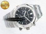 Audemars Piguet Royal Oak Chrono 26240 SS APSF 1:1 Best Edition Black Dial on SS Bracelet SA4401 Super Clone - Görsel 8