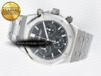 Audemars Piguet Royal Oak Chrono 26240 SS APSF 1:1 Best Edition Black Dial on SS Bracelet SA4401 Super Clone - Görsel 9