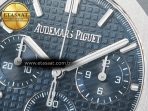 Audemars Piguet Royal Oak Chrono 26240 SS APSF 1:1 Best Edition Blue Dial on SS Bracelet SA4401 Super Clone - Görsel 10