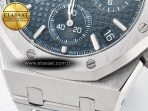 Audemars Piguet Royal Oak Chrono 26240 SS APSF 1:1 Best Edition Blue Dial on SS Bracelet SA4401 Super Clone - Görsel 13