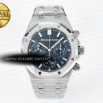 Audemars Piguet Royal Oak Kronograf 26240 APSF Mavi SA4401 Eta Saat - Görsel 3 - 1:1 Süper Klon Saat